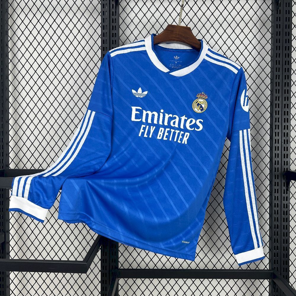 MAILLOT MANCHE LONGUE REAL MADRID 2025/2026